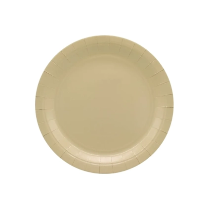 Piatti in carta Avana 18cm – Confezione da 15 pezzi