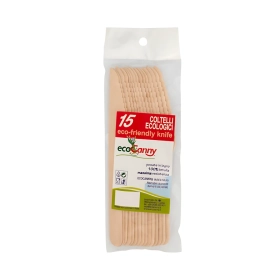 Coltelli ecologici in legno di betulla, 15 pz