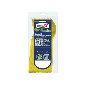 Cucchiaini Dessert Giallo 24pz