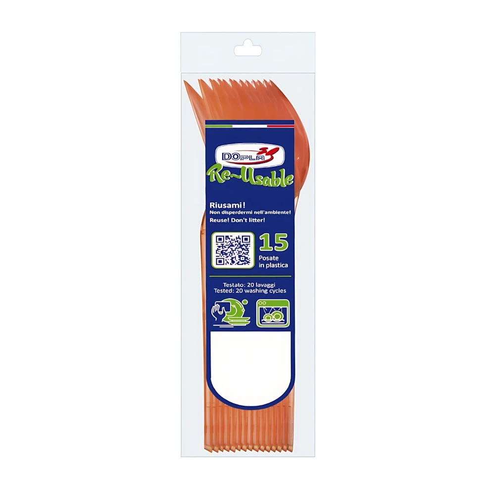 Cucchiai Compact Arancio 15pz