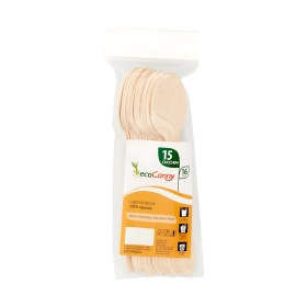 Eco Cucchiai Legno Betulla da 15pz.