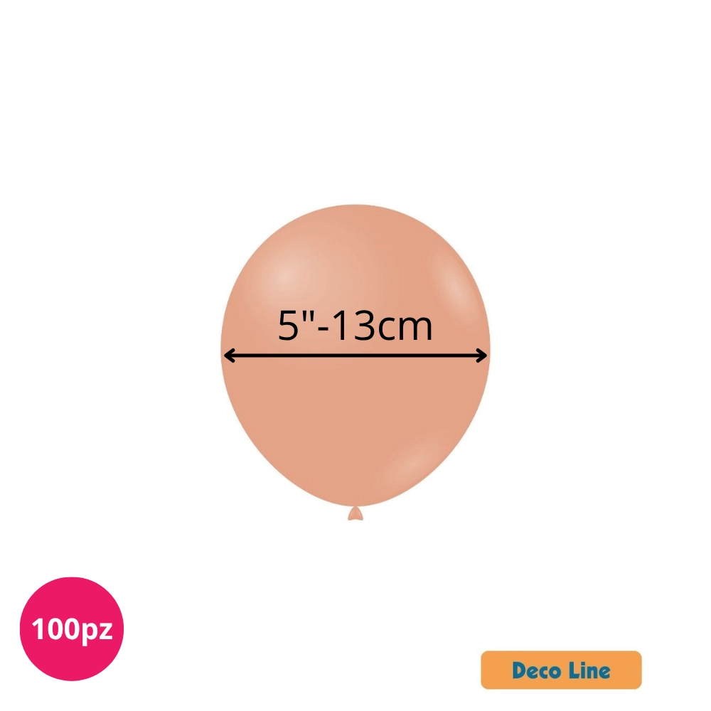 Palloncini Deco Line pastello 5" (13cm) Rosa Argilla 242, 100pz.
