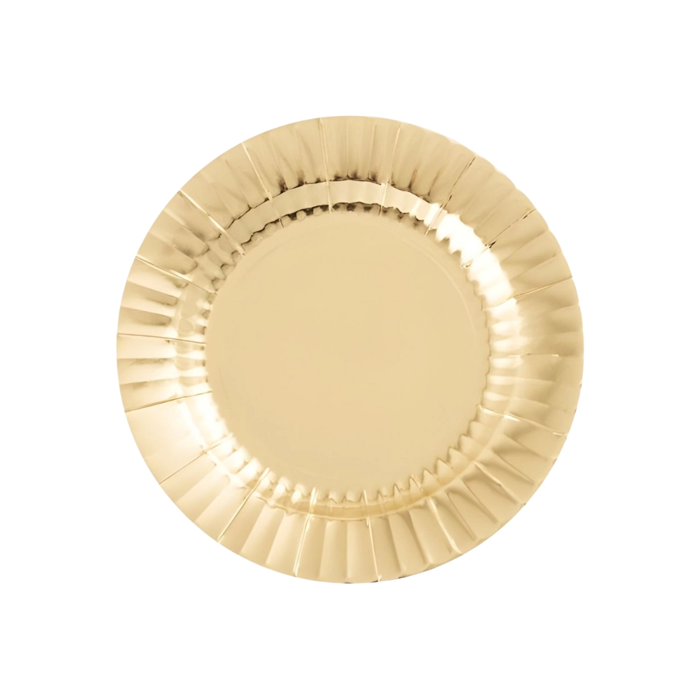 Piatti Round Oro 21cm, 8pz.