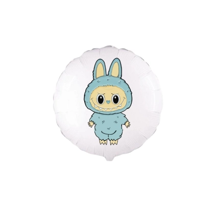 Palloncino Angry Bunny Celeste 18'' (45cm), 1pz.