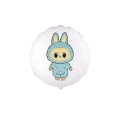 Palloncino Angry Bunny Celeste 18'' (45cm), 1pz.