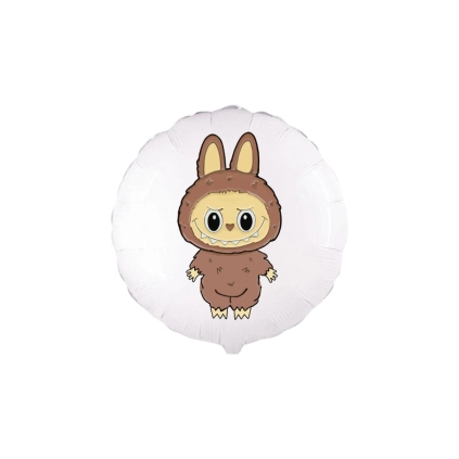 Palloncino Angry Bunny Marrone 18'' (45cm), 1pz.