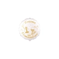 Palloncini Cresima Comunione tondo mini shape 9" (22cm) in mylar, 5pz.