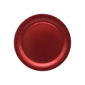 Piatti in carta 18cm Rosso metal – Confezione da 15 pezzi
