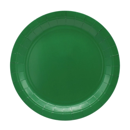 Piatti in carta 32cm Verde – Confezione da 8 pezzi