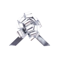 Coccarda Argento 5x15.3cm, 20pz.