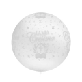 Palloncini 33" (86cm) bianco 10 con stampa bianca globo La Mia Cresima, 1pz.