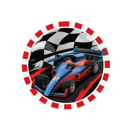 Piatti 18cm Extreme Racing per Torta Compleanno Bambini