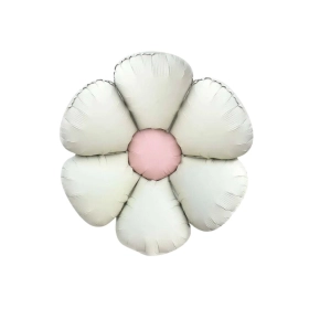 Palloncino Mylar Margherita Bianco Satinato SuperShape 30" 1pz