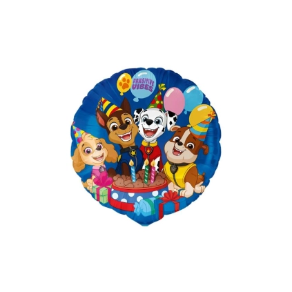 Palloncino Mylar Paw Patrol Tondo 18" (45cm), 1pz.