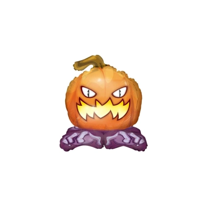 Palloncino Fantasma Zucca Halloween Standing 15" (38cm), 1pz.