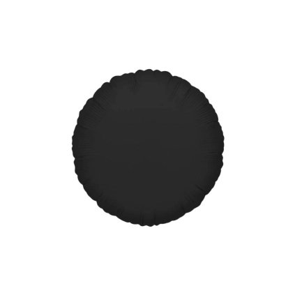 Palloncino Mylar Tondo Nero per Feste e Party 18" (45cm) - 1pz