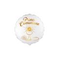 Palloncino Mylar Prima Comunione Oro Sfumato Tondo 18" (45cm) - 1pz