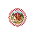 Palloncino Mylar Fattoria Tondo per Feste 18" (45cm) - 1pz