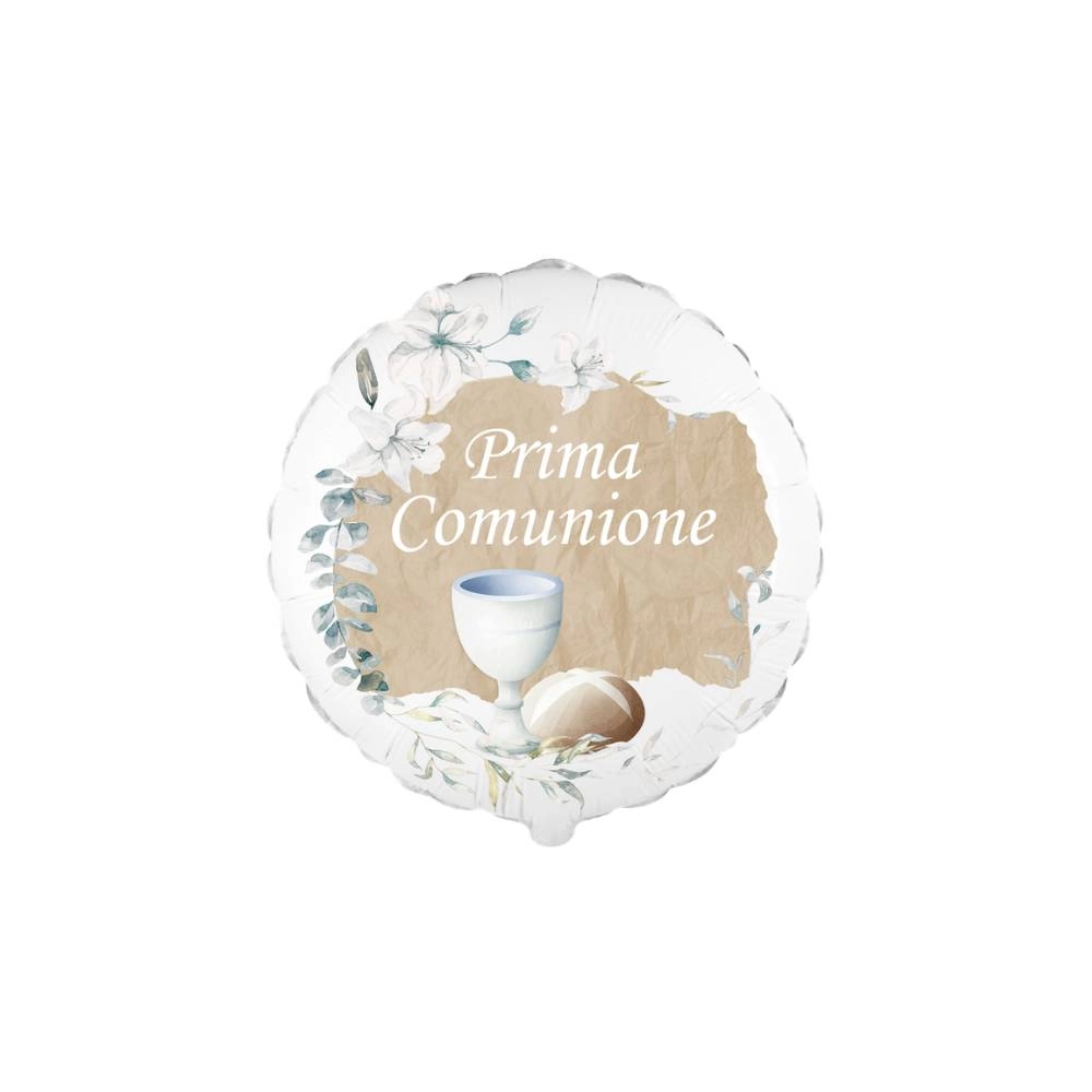 Palloncino Comunione Acquerello Sabbia 18" (45cm) - 1pz