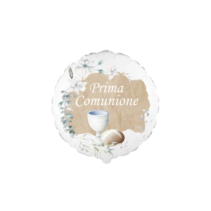 Palloncino Comunione Acquerello Sabbia 18" (45cm) - 1pz