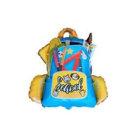 Palloncino Mylar Zaino School 27" (68cm) - 1pz