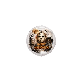 Pallone Mylar Halloween Crystal Lake Tondo 9" (23cm) 5pz