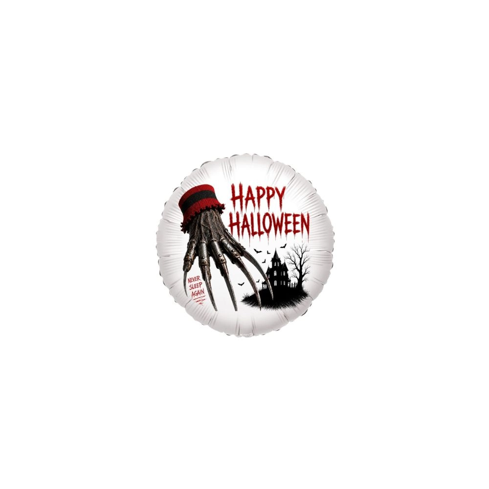 Pallone Mylar Halloween Da Incubo Tondo 9" (23cm) 5pz