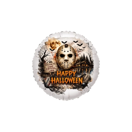 Mylar Halloween Crystal Lake Tondo 18" (46cm) 1pz