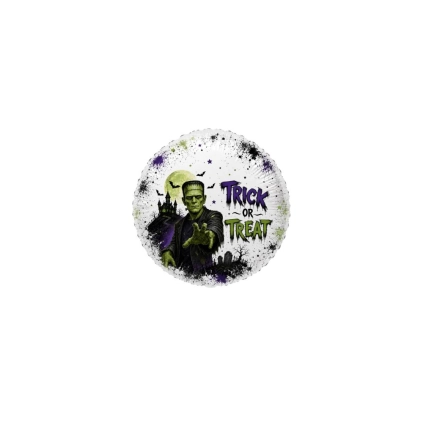 Mylar Halloween Frankenstein Tondo MiniShape 9" (23cm), 5pz