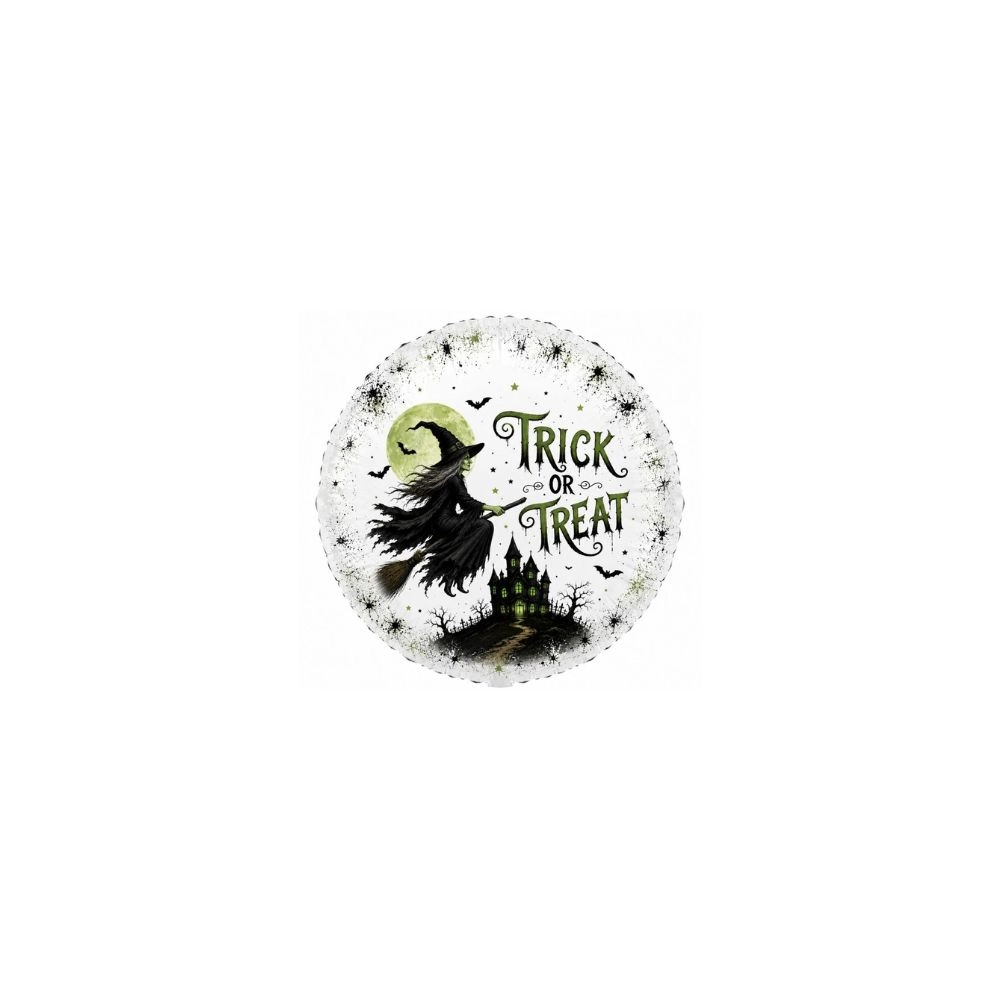 Mylar Halloween Strega Malvagia Tondo MiniShape 9" (23cm), 5pz