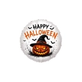 Mylar Halloween Zucca Malvagia Tondo 18" (46cm), 1pz.
