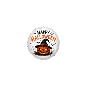 Mylar Halloween Zucca Malvagia Tondo MiniShape 9" (23cm), 5pz
