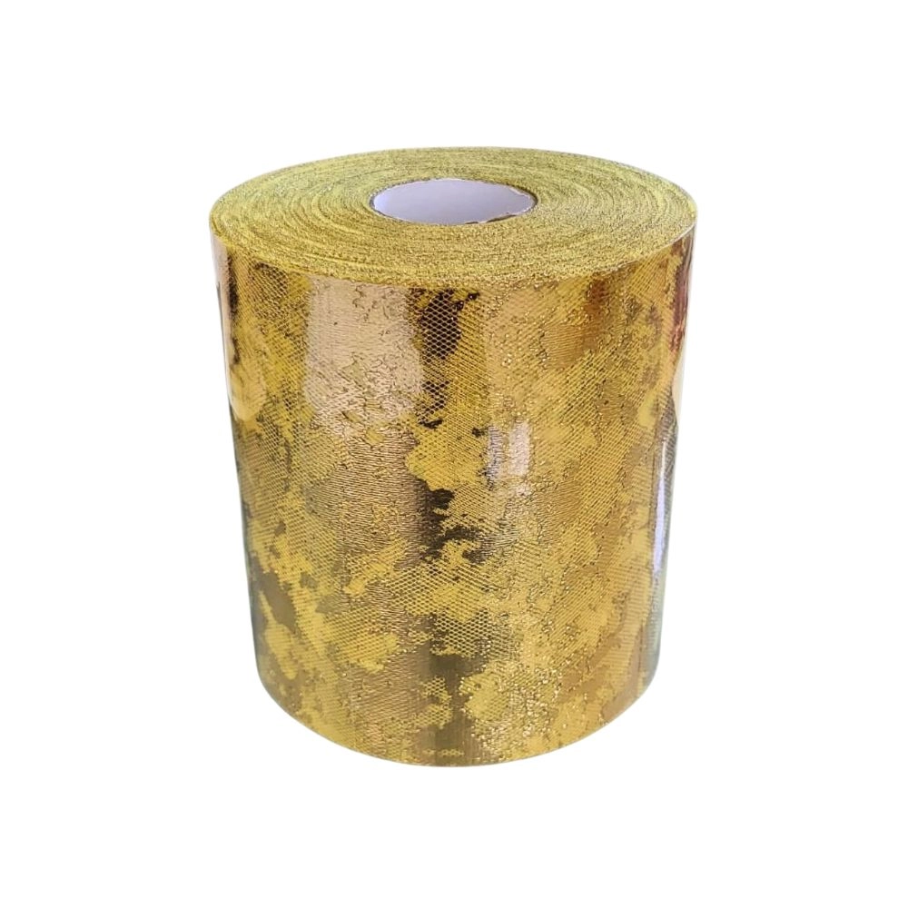 Tulle Metal Gold Foil 12,5cm x 100mt, 1pz.v