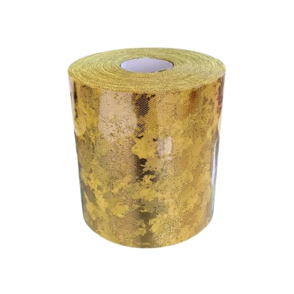 Tulle Metal Gold Foil 12,5cm x 100mt, 1pz.v