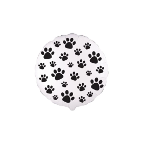Palloncino Mylar Impronta Zampetta Tondo 18" (45cm), 1pz.