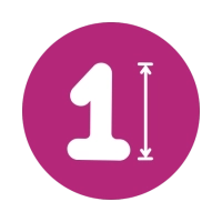 Numeri Fucsia super 34''-86cm