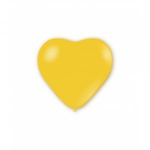 Palloncini cuore giallo limone pastello da 25cm. 100pz