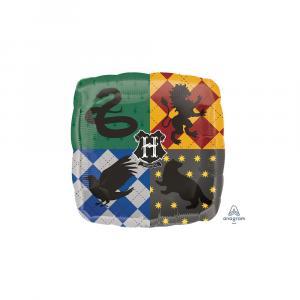 Palloncino  stemma di hogwarts harry potter quadrato standardshape 18"-46cm. 1pz