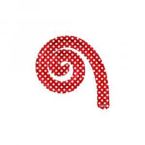 Palloncini  kurly spiral rosso  minishape 14"-35cm. 5pz