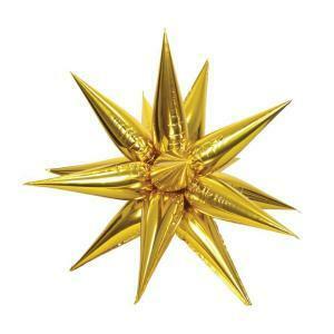 Palloncino  expoloding star oro supershape 26" - 65cm. 5pz