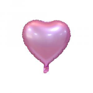 Palloncino  cuore rosa satinato 18" - 45cm. 1pz