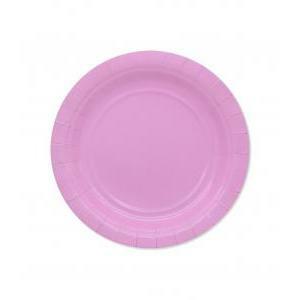 25 piatti ecolor rosa 18cm