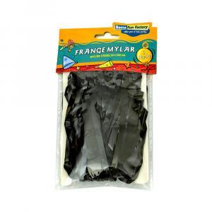 Frange in mylar nero con adesivo. 1pz