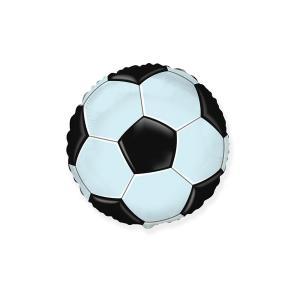 Palloncino  pallone da calcio nero tondo 18"-45cm. 1pz