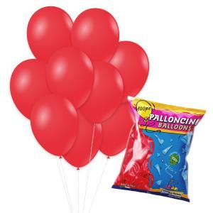 Palloncini rosso chiaro pastello g90 10"-26cm. 100pz