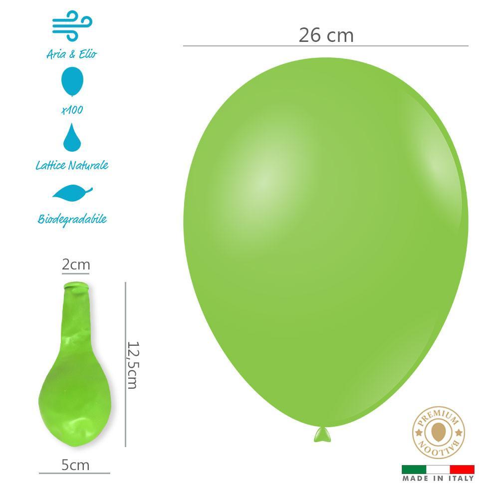 rocca fun factory palloncini verde lime pastello g90 10