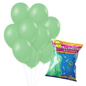 Palloncini verde menta pastello g90 10"-26cm. 100pz