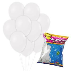 Palloncini bianco pastello g90 10"-26cm. 100pz