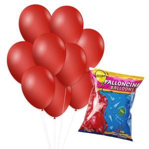 Palloncini rosso scuro metallizzato gm90 10"-26cm. 100pz