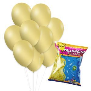 Palloncini mostarda metallizzato gm90 10"-26cm. 100pz